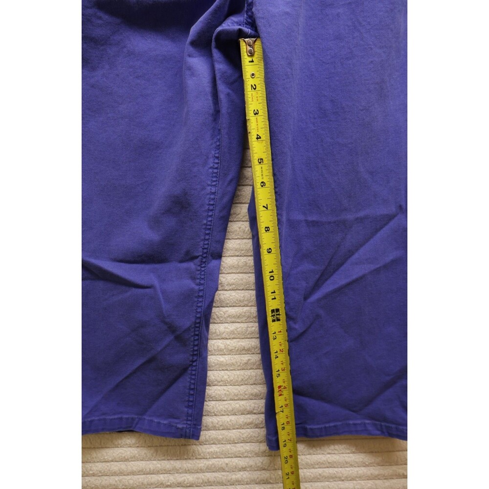 St. Johns Bay Ladies Denim Capri Pants-Bright Blue Size 12 Rare Y2K Casual Party - Picture 5 of 7
